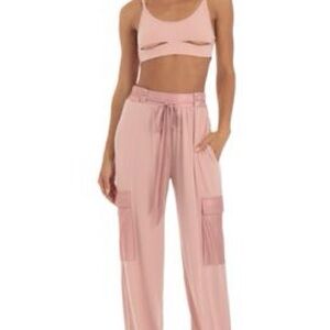Lucy in the Sky Blush Cargo Joggers